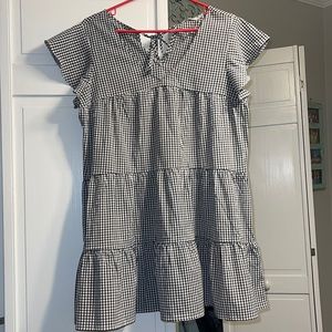 Francesca’s Gingham Babydoll Dress